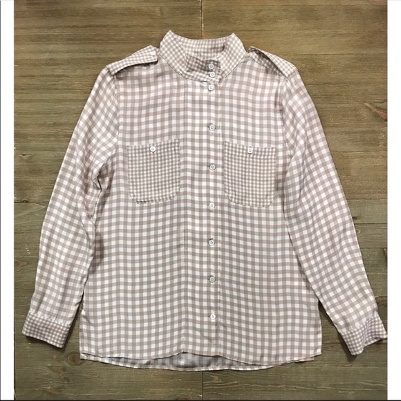 Equipment Alma Gingham Silk Button Down - Picture 3 of 7